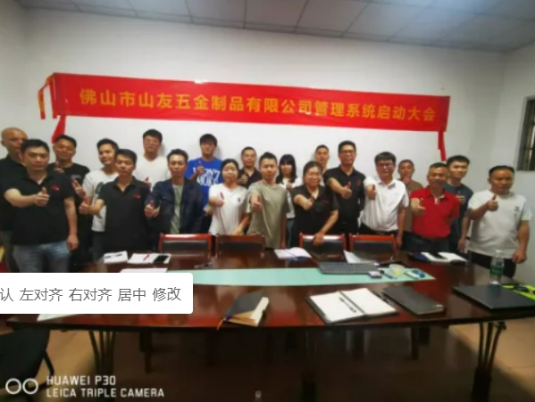 项目启动 II 佛山市山友五金制品钣金ERP+MES系统启动